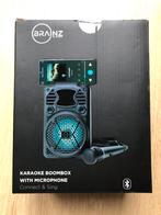 Brainz karaoke boombox, Nieuw, Complete set, Ophalen