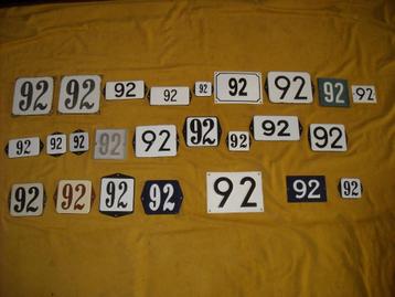 oud emaille huisnummer 92 ook 93 94 95 96 97 98 99 100 101 1 beschikbaar voor biedingen