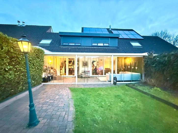 Grote Overkapping 3x8m met glazen schuifwanden, Tuin en Terras, Overkappingen, Gebruikt, Veranda, Ophalen