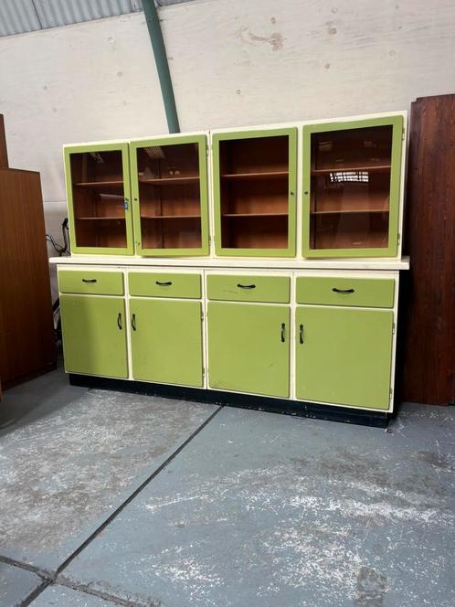Originele oude Bruynzeel kast, Huis en Inrichting, Kasten | Buffetkasten, Gebruikt, 150 tot 200 cm, 200 cm of meer, 25 tot 50 cm