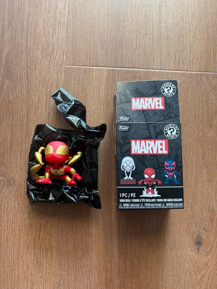 Iron Spider Funko Mystery Mini Bobblehead figuur Spider-Man), Verzamelen, Poppetjes en Figuurtjes, Nieuw, Ophalen of Verzenden