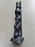 Boma totempaal Haida  First Nation zwart steen 14 cm, Ophalen of Verzenden