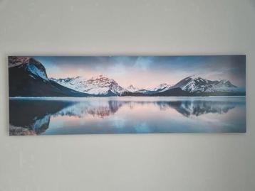 Schilderij Bergmeer Zonsondergang beschikbaar voor biedingen