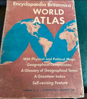 Vintage Encyclopaedie Britannica Wereld Atlas 1947 beschikbaar voor biedingen
