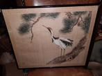 Japans Schilderij Kraanvogel, Ophalen of Verzenden