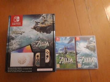 Nintendo Switch  Zelda Tears of the kingdom  plus spellen beschikbaar voor biedingen