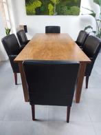 Eetkamertafel met eetkamerstoelen, Huis en Inrichting, Complete eetkamers, 4 tot 6 stoelen, Gebruikt, Ophalen