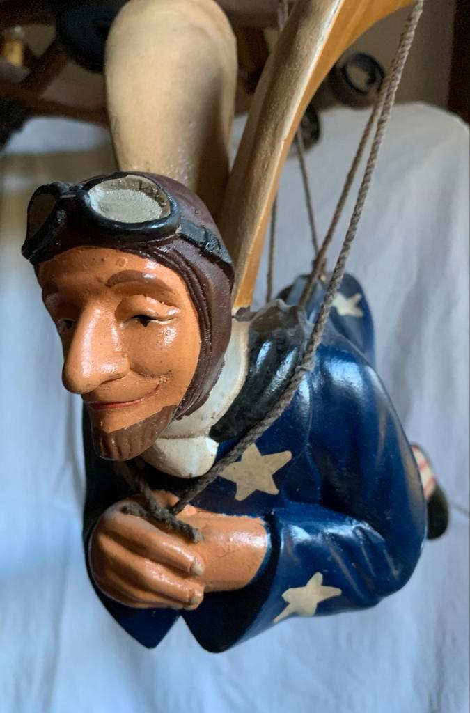 Norman Rockwell Flying Uncle Sam Vintage Houten Decoratie, Antiek en Kunst, Kunst | Beelden en Houtsnijwerken, Ophalen of Verzenden