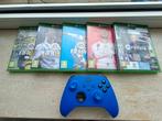 Xbox One S + Blauwe draadloze controller. Xbox 500GB opslag., Spelcomputers en Games, Spelcomputers | Xbox One, Met 1 controller