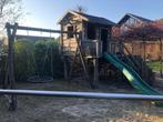 Speelhuis boomhut met schommel en glijbaan, Ophalen, Gebruikt, Hout