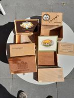 Houten sigaren kistjes, Verzamelen, Rookartikelen, Aanstekers en Luciferdoosjes, Ophalen, Gebruikt, Tabaksdoos of Verpakking