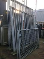 Poort gegalvaniseerd met palen etc. toegangshek draai hek, Ophalen, Gebruikt, IJzer