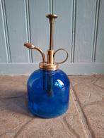 Vintage blauwe parfumverstuiver of plantenspuit, Antiek en Kunst, Ophalen of Verzenden