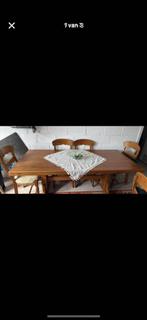 Eik tafel, Huis en Inrichting, Tafels | Eettafels, Ophalen, 100 tot 150 cm, Eikenhout, Zo goed als nieuw