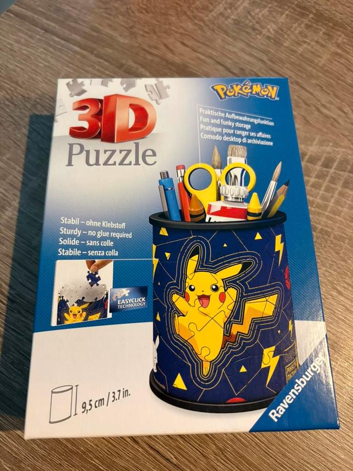 Ravensburger 3D puzzel pennenbak Pokemon -54 stukjes NIEUW, Hobby en Vrije tijd, Verzamelkaartspellen | Pokémon, Nieuw, Overige typen