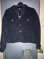 Nieuw leuk zwart rib fluwelen jas/ blouse, maat M/L, Ophalen of Verzenden, Nieuw