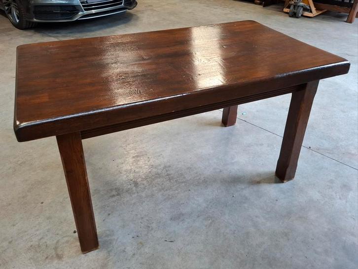 Zwaar Massief Eiken blad 145x80xd65mm! Welkom zie,, Huis en Inrichting, Tafels | Eettafels, Zo goed als nieuw, Rechthoekig, Eikenhout