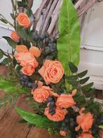 XL krans met zijden bloemen in herfst tinten nieuw, Huis en Inrichting, Woonaccessoires | Kransen, Heikant 21 Kaatsheuvel, Belle Vieille Brocante