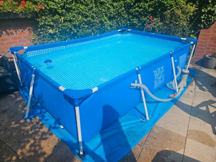 Intex zwembad 300x200x75 cm met pomp en afdekzeil, Tuin en Terras, Zwembaden, Zo goed als nieuw, Opzetzwembad, Minder dan 80 cm