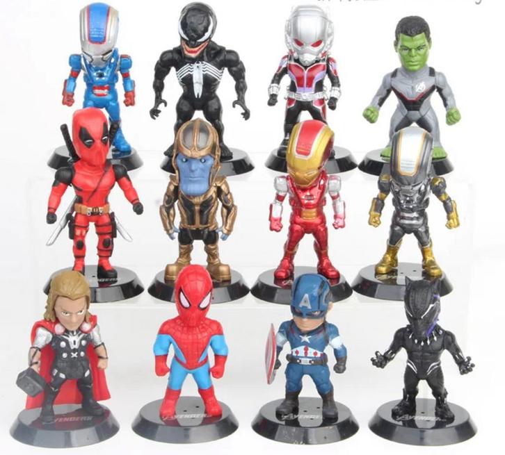 12 Super Helden ( Marvel Avengers ), Verzamelen, Poppetjes en Figuurtjes, Nieuw, Ophalen of Verzenden