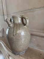 Grijze franse  kruik carlotte antiek en brocante, Ophalen of Verzenden