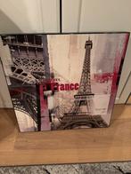 Schilderij Parijs Eiffeltoren 58x58, Ophalen, Zo goed als nieuw, Schilderij, Minder dan 50 cm