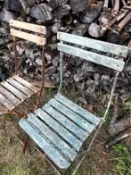 Brocante bistro stoeltjes Frankrijk iets verschillend Miekje, Antiek en Kunst, Ophalen of Verzenden
