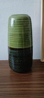Vintage Scheurich Vaas - Groen, Aardewerk of Porselein, Ophalen of Verzenden, Zo goed als nieuw, Minder dan 50 cm