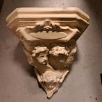Antieke wandconsole met engelen, 19e eeuw, Ophalen of Verzenden, Gebruikt