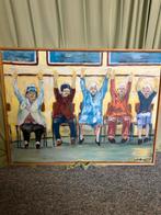 Schilderij: Dames in beweging, Ophalen of Verzenden