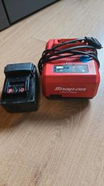 Snap-on Acculader en Accu, Ophalen of Verzenden, Gebruikt