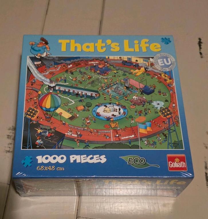 Puzzel 1000 stukjes that's life NIEUW, Hobby en Vrije tijd, Denksport en Puzzels, Nieuw, 500 t/m 1500 stukjes, Ophalen of Verzenden