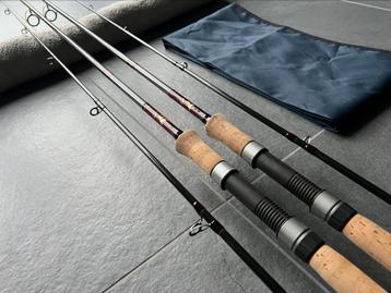 2 x Ton Temming Traditional Excellence 10ft 2,25-2,5lbs NWST beschikbaar voor biedingen