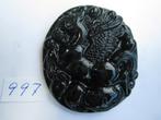 Amulet hanger van chinese jade 997 # Eenhoorn, Ophalen of Verzenden, Zo goed als nieuw, Steen of Mineraal
