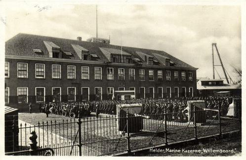 Helder, Marine Kazerne Willemsoord. - 1933? gelopen, Verzamelen, Ansichtkaarten | Nederland, Gelopen, Noord-Holland, 1920 tot 1940