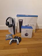 Playstation 5 Disc + Sony Headset - Topconditie!, Spelcomputers en Games, Spelcomputers | Sony PlayStation 5, Ophalen of Verzenden
