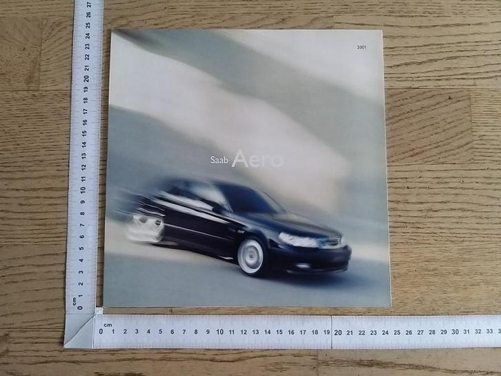 Saab 9-3 Aero & 9-5 Aero, folder 2000, Boeken, Auto's | Folders en Tijdschriften, Gelezen, Overige merken, Ophalen of Verzenden