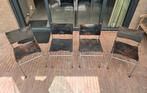 4x Martin Visser Spectrum stoeltjes jaren '60. Opknappers!, Ophalen, Gebruikt, Zwart, Metaal