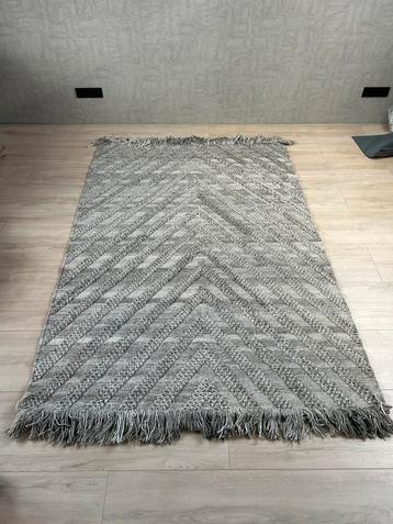NIEUW 100% wollen vloerkleed grijs gemeleerd greige beschikbaar voor biedingen