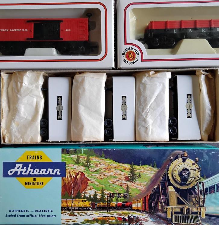 Athearn Bachmann h0 usa Union Pacific vintage style trailer, Hobby en Vrije tijd, Modeltreinen | H0, Zo goed als nieuw, Wagon