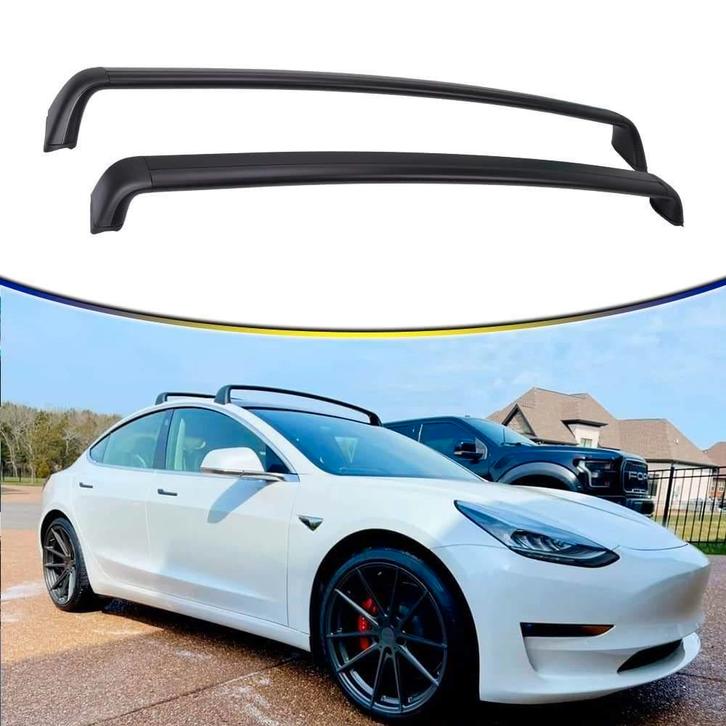 Tesla model 3 dakdrager set, tweedekans product, Auto diversen, Dakdragers, Nieuw, Ophalen