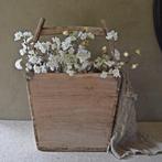 Oude Chinese plukbak met hengsel, Huis en Inrichting, Woonaccessoires | Schalen en Manden, Ophalen, Gebruikt, Vierkant, Hout