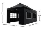 Party tent 3x6 m + lichtslang antraciet grijs, Tuin en Terras, Partytenten, Ophalen, Partytent, Minder dan 4 meter, Minder dan 5 meter