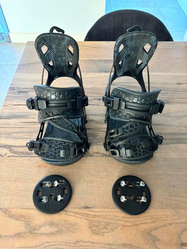 Flow Nx2 Hybrid Snowboard Bindingen maat L ( 40 - 45 ), Sport en Fitness, Snowboarden, Zo goed als nieuw, Bindingen, Ophalen of Verzenden