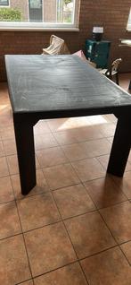 Tuintafel  4 stuks - grijs blauw allibert, Ophalen, Gebruikt, Rechthoekig, Kunststof