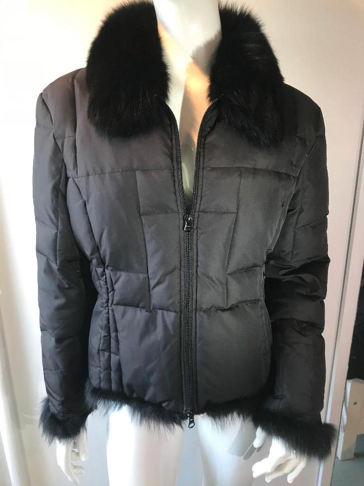 Heerlijke jas van Helene C Maat L, Kleding | Dames, Jassen | Winter, Zo goed als nieuw, Maat 38/40 (M), Zwart, Ophalen of Verzenden