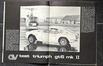 Triumph GT6 MK2 ( MK II ) test in Autovisie 1969 beschikbaar voor biedingen