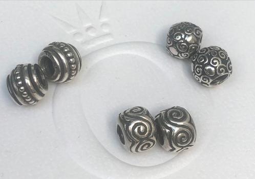 Pandora dubbele bedels €15=2 stuks, Sieraden, Tassen en Uiterlijk, Bedels, Zo goed als nieuw, Pandora, Zilver, 2 of 3 bedels, Ophalen