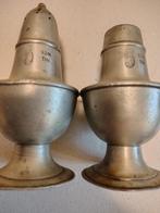 Peper en zoutstel  92 % tin zeer oud, Ophalen of Verzenden