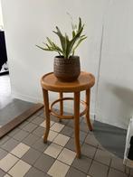 Vintage, antieke houten Thonet kruk, plantentafeltje, Antiek en Kunst, Ophalen